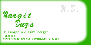 margit duzs business card